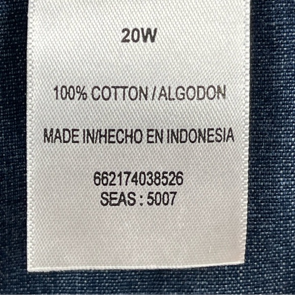 Vintage Jaclyn Smith 100% Cotton Straight Leg Relaxed Fit Cottagecore Pants 20W - Picture 7 of 8